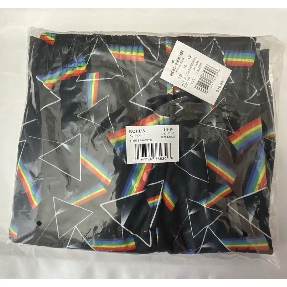 New Men's Pink Floyd‎ Sleep Shorts-size Large
